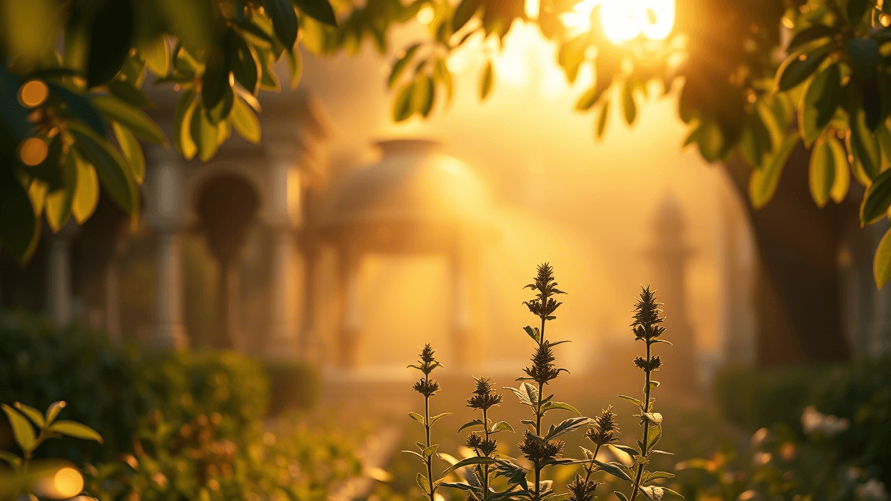 Sacred plants background